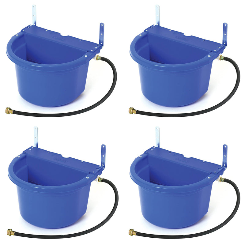 Little Giant 4 Gal Auto Float Controlled Waterer Livestock Water Trough (4 Pack)
