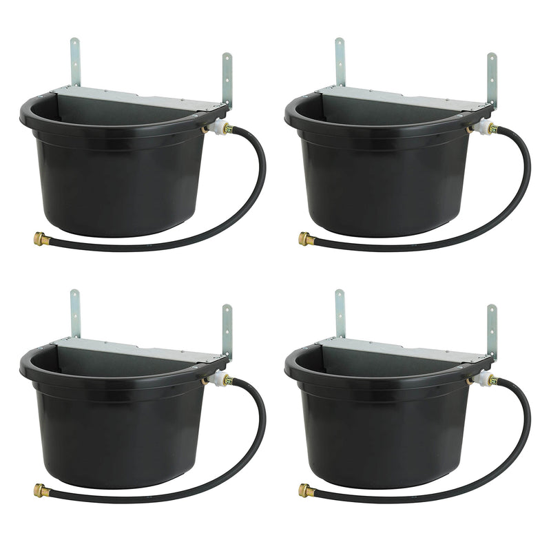 Little Giant 4 Gal. Float Controlled Waterer Livestock Water Trough (4 Pack)
