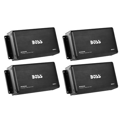 Boss 500W Max 4 Channel Full Range Class A/B Amplifier w/ Remote MC900B (4 Pack)