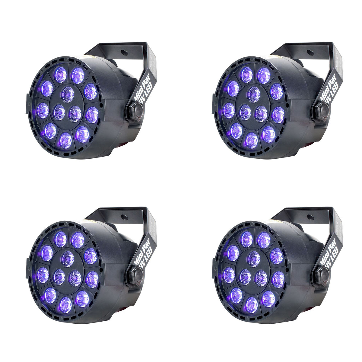 American DJ Eliminator Mini Par 1W LED Hanging Light Lighting Fixture (4 Pack)