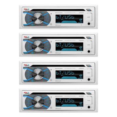 Boss CD/MP3 Marine/Boat In-Dash Player USB/AUX SD Receiver+Bluetooth (4 Pack)