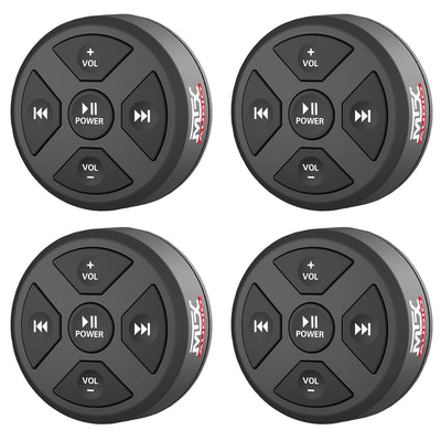 MTX MUDBTRC Universal Boat Motorcycle BT Receiver & Remote Control (4 Pack) - VMInnovations