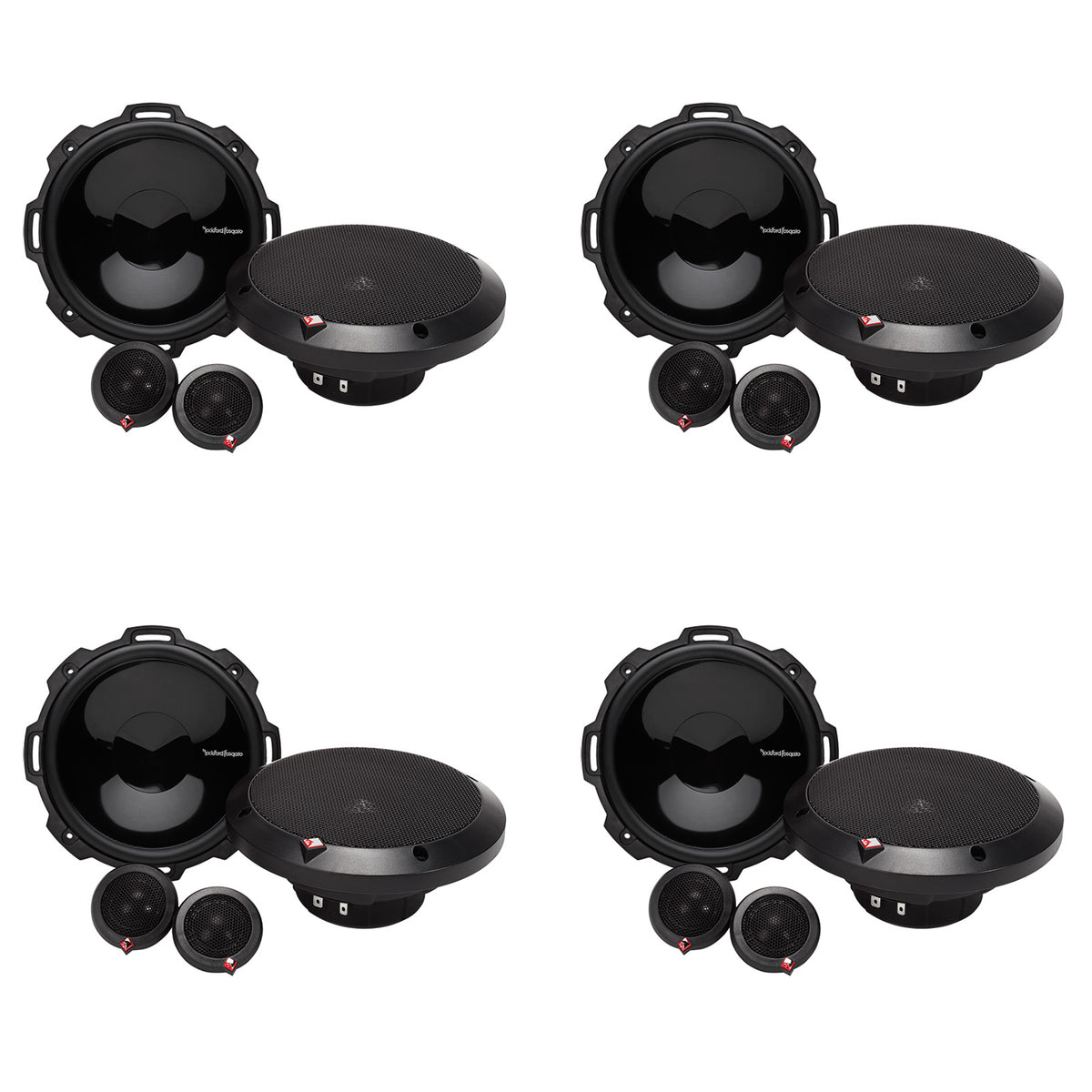 2)Rockford Fosgate 6.75" 120W 2-Way Car Audio Component Speakers System (4 Pack)