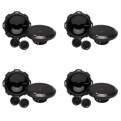 2)Rockford Fosgate 6.75" 120W 2-Way Car Audio Component Speakers System (4 Pack)