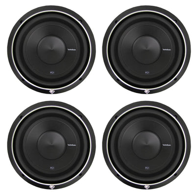 Rockford Fosgate 12" 500 Watt 4-Ohm Car Audio Subwoofer Sub P1S412 (4 Pack)