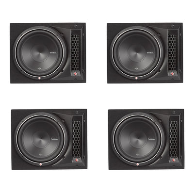 Rockford Fosgate Punch 12" 800W 1-Ohm Single Loaded Vented Enclosure (4 Pack)