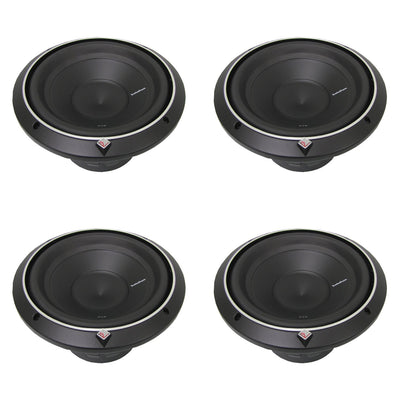 Rockford Fosgate 10" 600W 2-Ohm Punch Series Car Audio Subwoofer P2D210 (4 Pack)