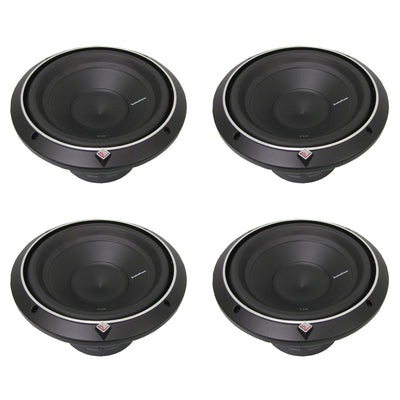 New Rockford Fosgate 15" 800 Watt Dual 4-Ohm Car Audio Subwoofer P2D415 (4 Pack)