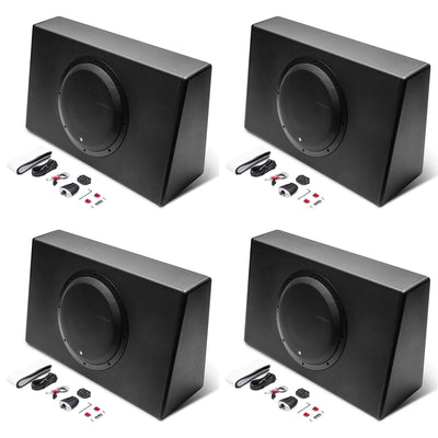 Rockford Fosgate P300-12T Punch 8" 300W Powered Truck Subwoofer System (4 Pack)