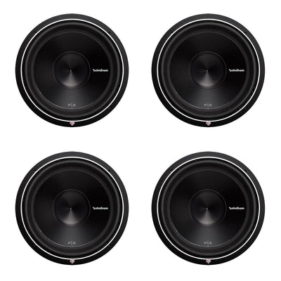 Rockford Fosgate 15" 1200 Watt 2-Ohm Car Audio Subwoofer Sub P3D215 (4 Pack)