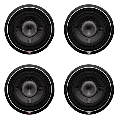 Rockford Fosgate 12" 800W Car Shallow/Slim Audio Subwoofer Sub P3SD212 (4 Pack)