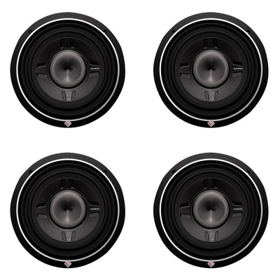 Rockford Fosgate 12 Inch 800 Watt Car Audio Shallow Subwoofer P3SD412 (4 Pack)