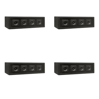 Pyle 300 Watt 4 Way DJ Tweeter Speaker Sound System Enclosure Box, Black(4 Pack)