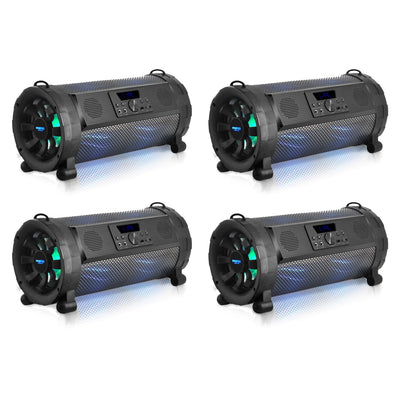 Pyle PBMSPG190 300 Watt Bluetooth Wireless BoomBox Speakers Stereo (4 Pack) - VMInnovations