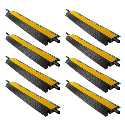 Pyle 40" Cable Wire Protector Cover Ramp with Lid for Floor Cord Safety (8 Pack) - VMInnovations