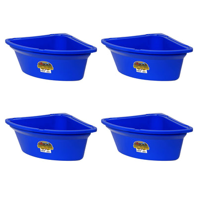 Little Giant PCF6BLUE Heavy Duty Plastic Corner Feeder Holds 6.5 Gallons, Blue