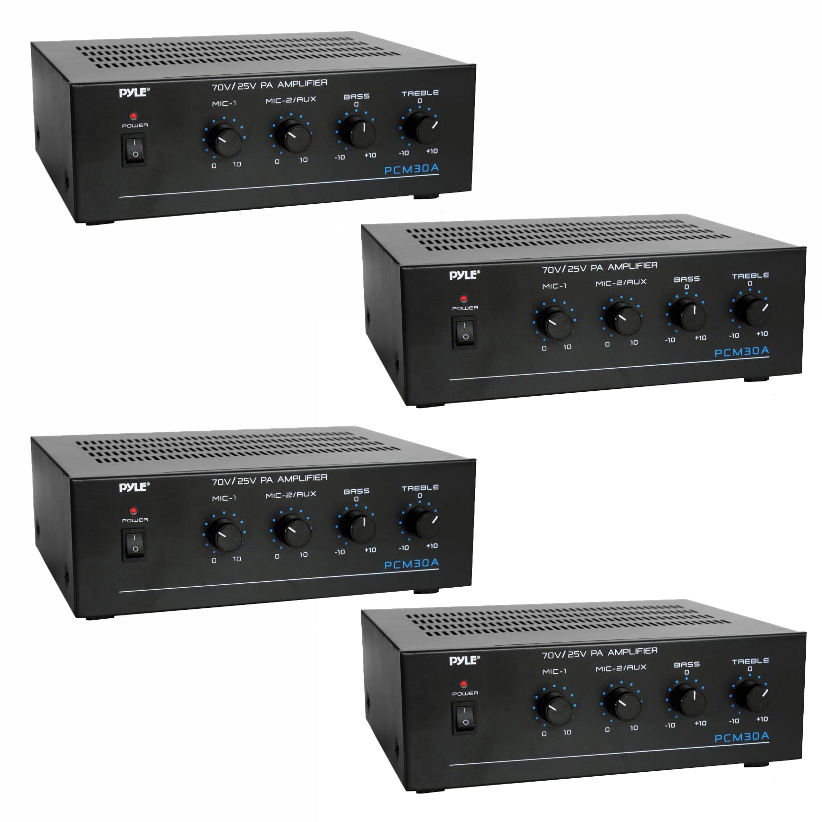 Pyle Home PCM30A 5Watt Bluetooth Amplifier System (4 Pack) - VMInnovations