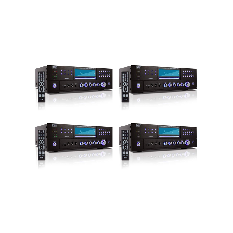 Pyle 4 x PD3000BT Bluetooth 4 Channel Theater Stereo Amplifier Receiver (4 Pack)