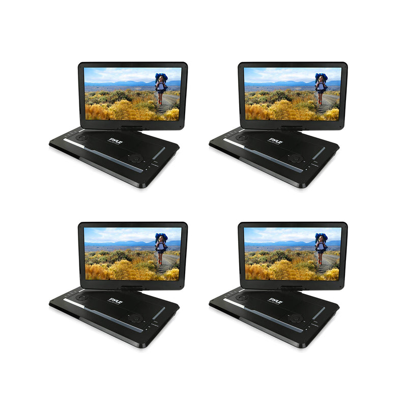 Pyle PDV156BK Portable DVD Player with 15.6 Inch HD Screen and Remote (4 Pack)