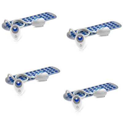 SereneLife Bath Tub Bubble Body Massage Spa Mat with Built-In Heater (4 Pack) - VMInnovations