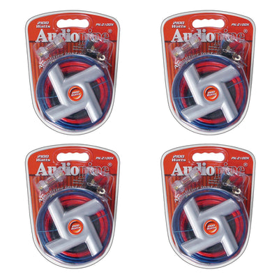 Audiopipe Amplifier Installation Kit with Plugs, Cables, and Ties (4 Pack)