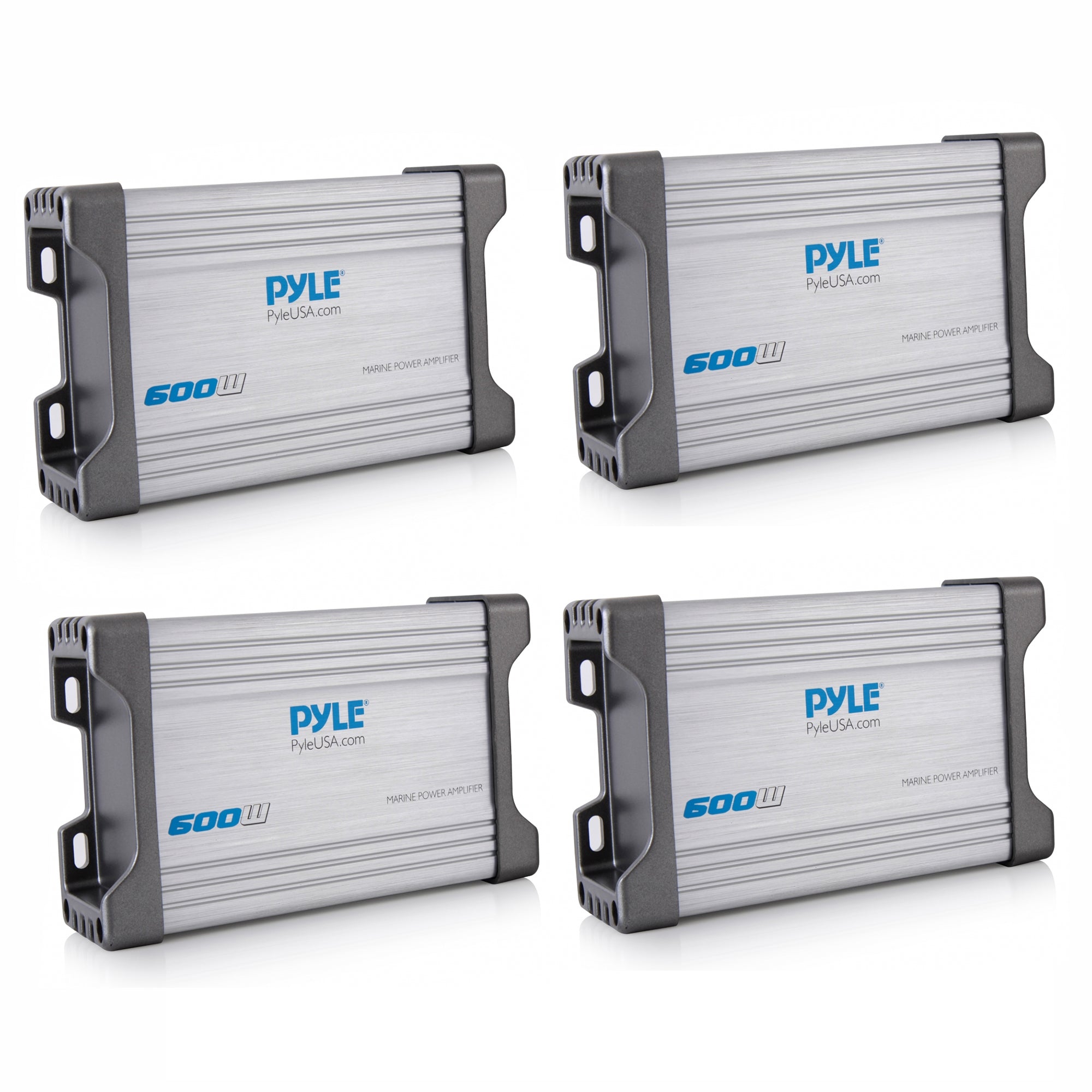 Pyle PLMRMP4A Waterproof Marine Power Audio Amplifier (4 Pack)