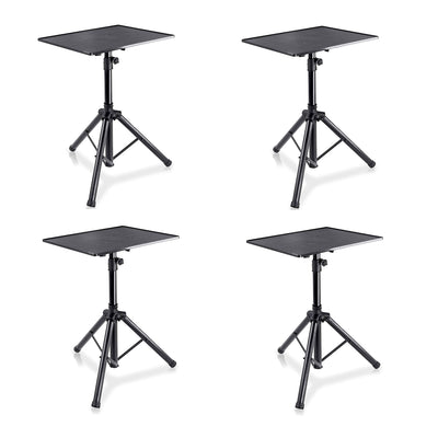 Pyle Universal Adjustable Tripod Design DJ Laptop Device Stand Holder (4 Pack)