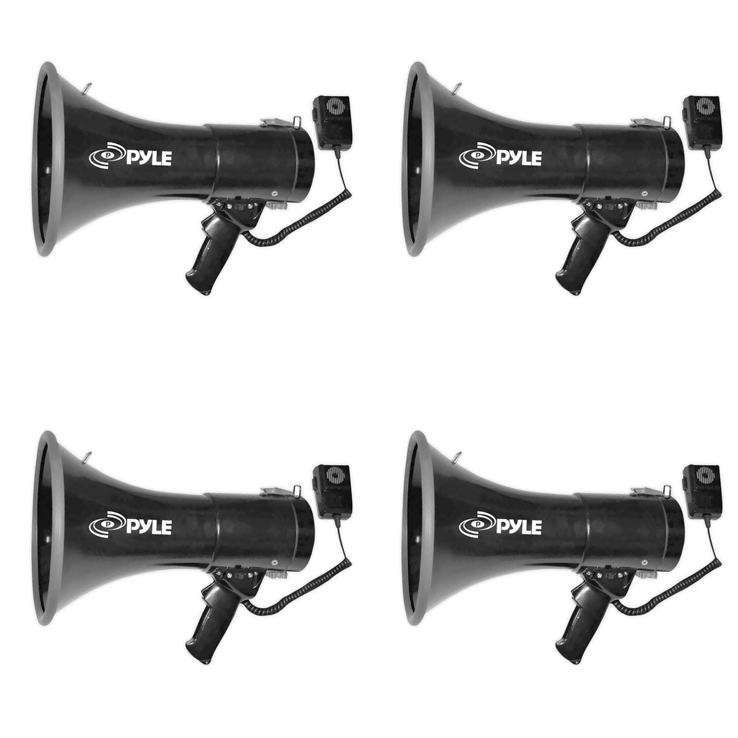 Pyle Pro PMP53IN 50W 1700 Yard Sound Range Portable Bullhorn Megaphone, Black
