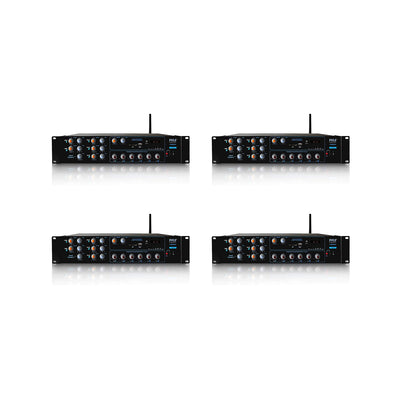 Pyle PT6000CH Bluetooth Home Audio 4200 Watt 6 Channel Stereo Receiver (4 Pack)