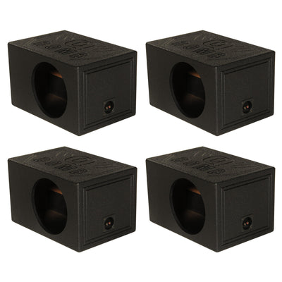 QPower QBOMB12VL 12 Inch Vented Ported Car Subwoofer Sub Box Enclosure (4 Pack)