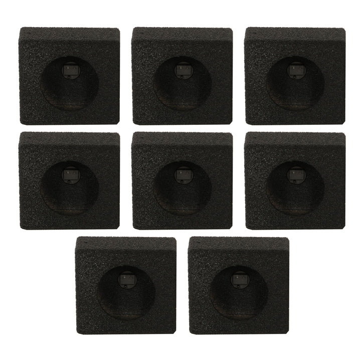 QPower QBomb QBTW6.5 Single 6.5" Bedliner Spray Car Speaker Enclosures (8 Pack)