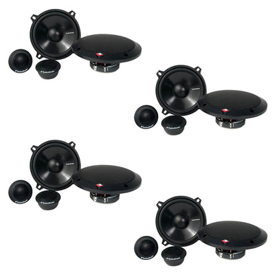 Rockford Fosgate 5.25-inch 80 Watt 2-Way Car Component Speakers Audio (4 Pack)