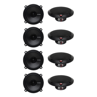 Rockford Fosgate 5.25" 5-1/4 160W 2-Way Coaxial Car Audio Speakers Pair (4 Pack)