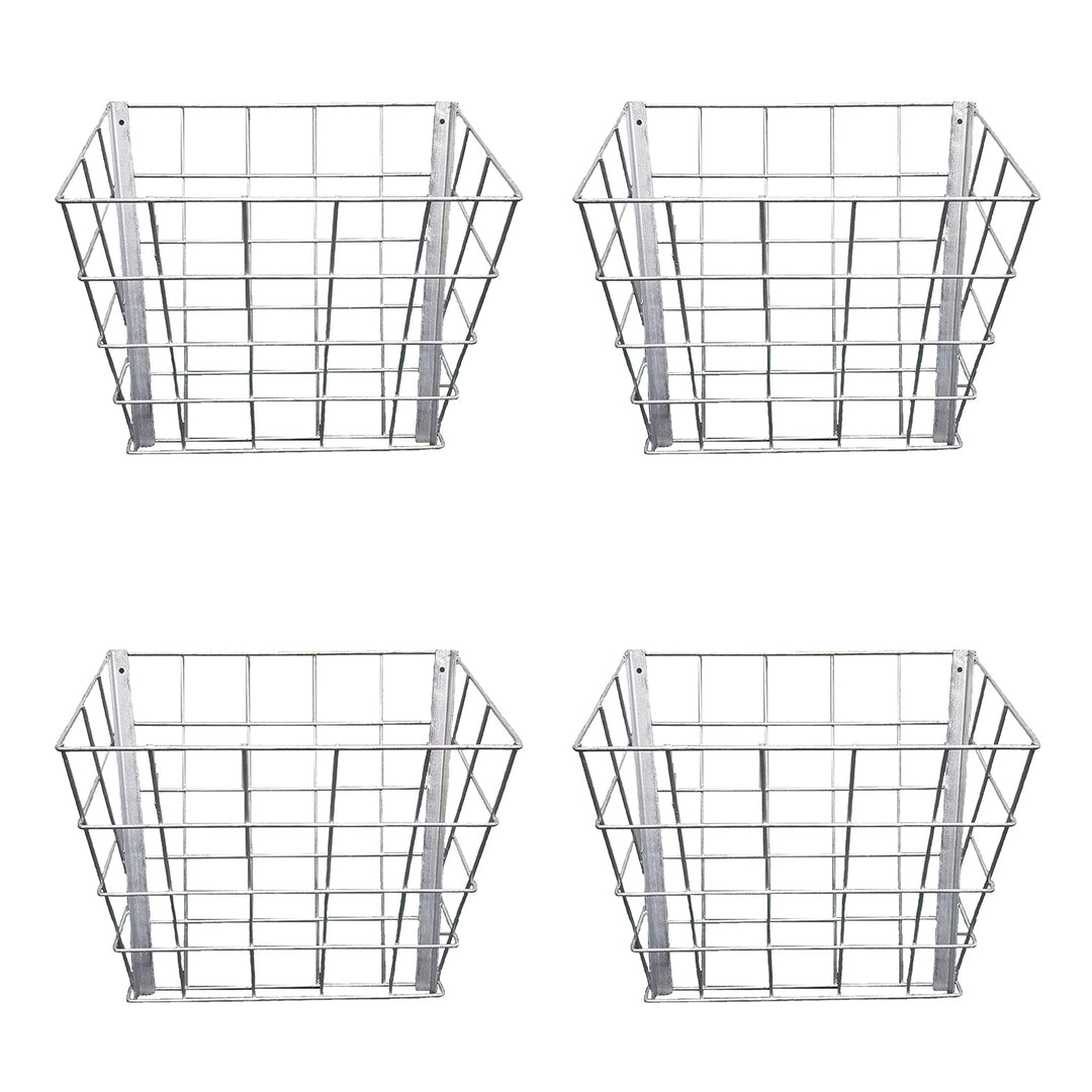 Rugged Ranch Steel Sheep & Goat Livestock Hay Feeder Rack (4 Pack)