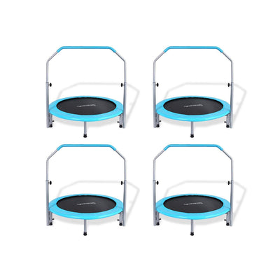 SereneLife 40 Inch Indoor/Outdoor Fitness Trampoline with Frame Cover (4 Pack) - VMInnovations