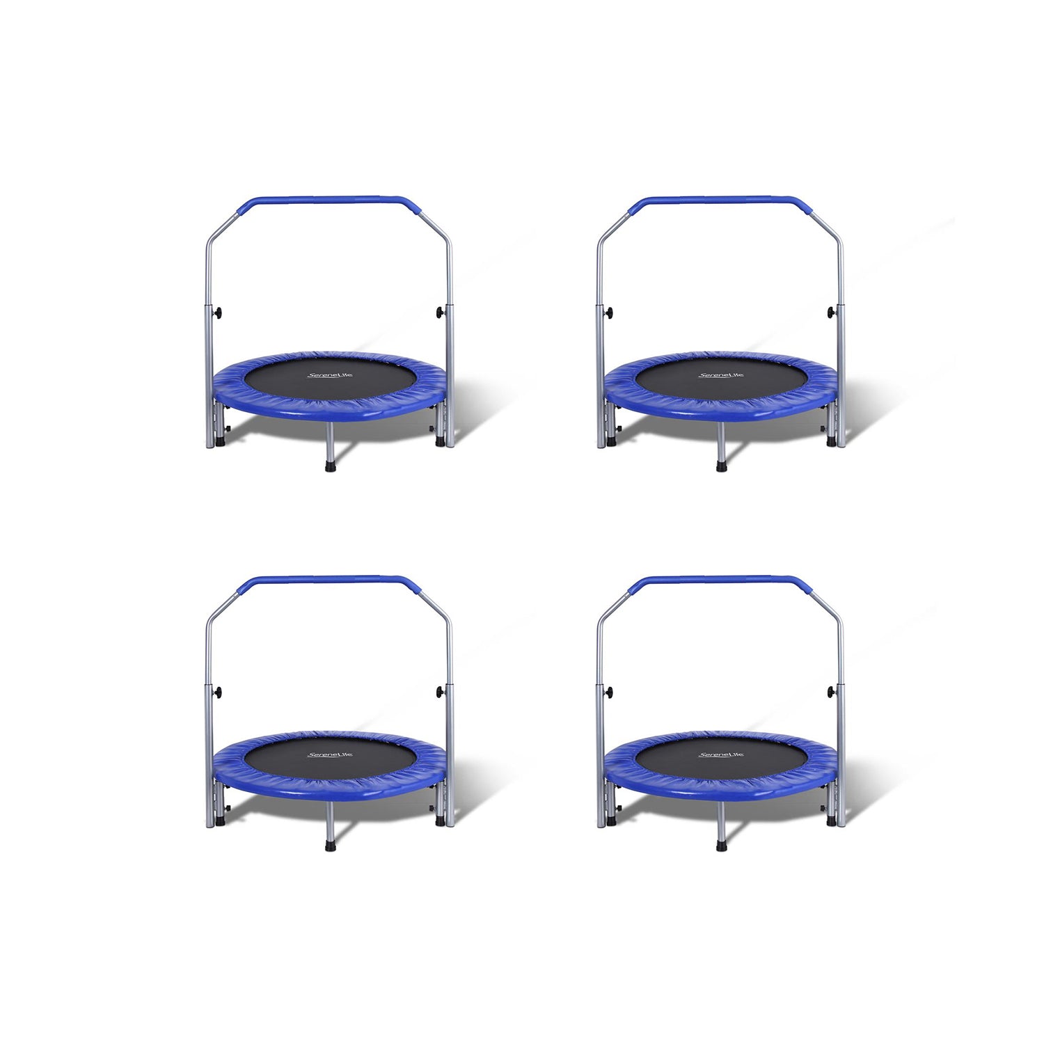 SereneLife 40 Inch Portable Elastic Jumping Sports Trampoline, Adult (4 Pack) - VMInnovations