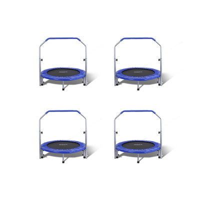 SereneLife 40 Inch Portable Elastic Jumping Sports Trampoline, Adult (4 Pack) - VMInnovations