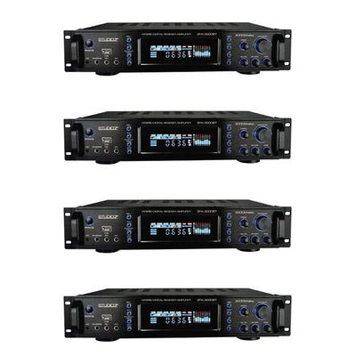 Studio Z Digital Home Audio Hybrid Radio Receiver 2 Channel Amplifier (4 Pack)