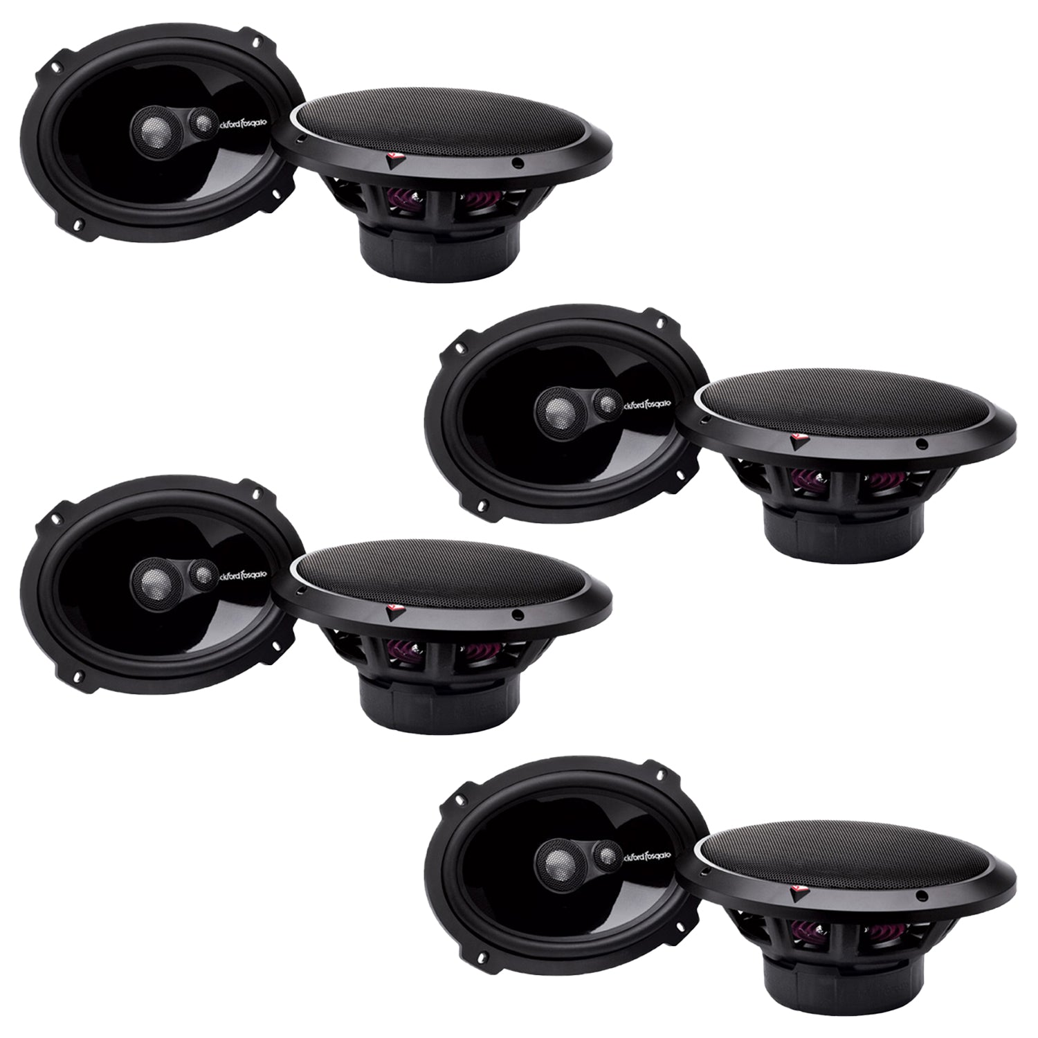 Rockford Fosgate 6x9" 400W 3-Way Full Range POWER Car Speakers PAIR (4 Pack)