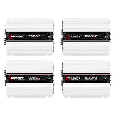 Taramps DS 800x2 2 Ohms 2 Channels 800 Watts Stereo System Amplifier (4 Pack)