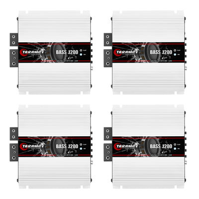Taramps Class D BASS 1200 1 Ohm 1200 Watt Sound Systems Mono Amplifier (4 Pack)
