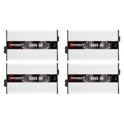 Taramps Class D BASS 8K 8000W 1 Ohm Auto Sound Systems Mono Amplifier (4 Pack)