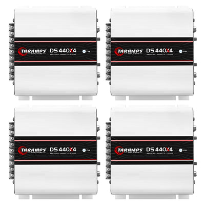 Taramps DS 440X4 Class D 440W and 2 Ohms Car Audio 4 Channel Amplifier (4 Pack)