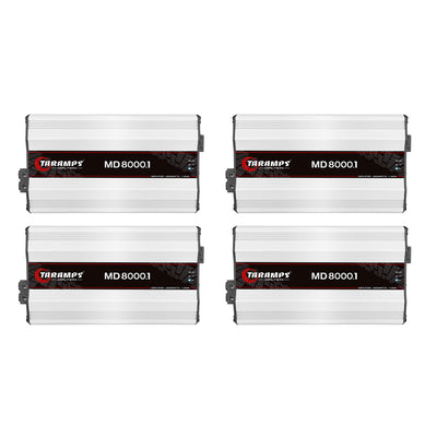 Taramps Class D MD 8000.1 2 Ohms Auto Sound Systems Mono Amplifier (4 Pack)