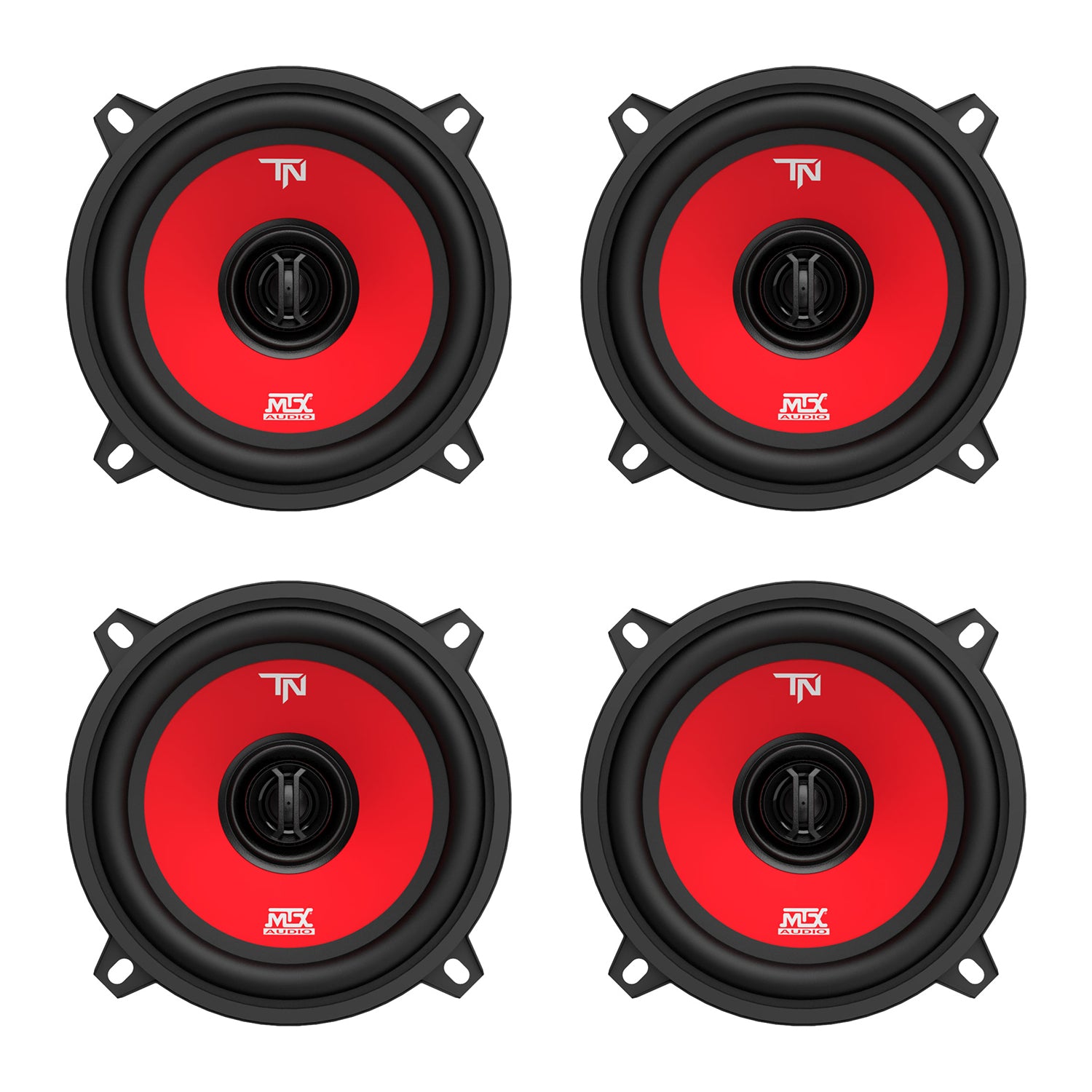 MTX TERMINATOR5 35 Watt RMS 2 Way Polypropylene Coaxial Speakers, Pair (4 Pack)