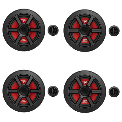 MTX Terminator 6.5in Woofer Cone Component Speaker Pair with 45W RMS (4 Pack) - VMInnovations
