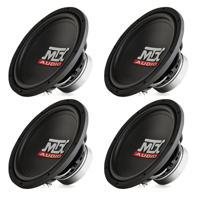 Mtx Audio 10" 300W 84.9 dB 4 OHM Single Voice Coil Subwoofer TN10-04 (4 Pack)
