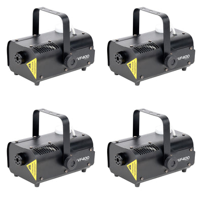 ADJ VF400 400W Mobile Fog Machine w/ 5L Internal Fluid Tank & Remote (4 Pack)