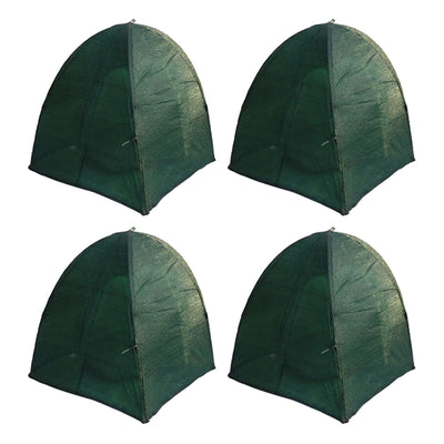 NuVue GEN II 40-Inch Synthetic Framed Winter Shrub Frost Cover, Green (4 Pack)