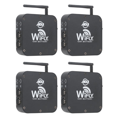 American DJ Wireless 2500' DMX Battery Transceiver | WIFLY-EXR-BATTERY (4 Pack)
